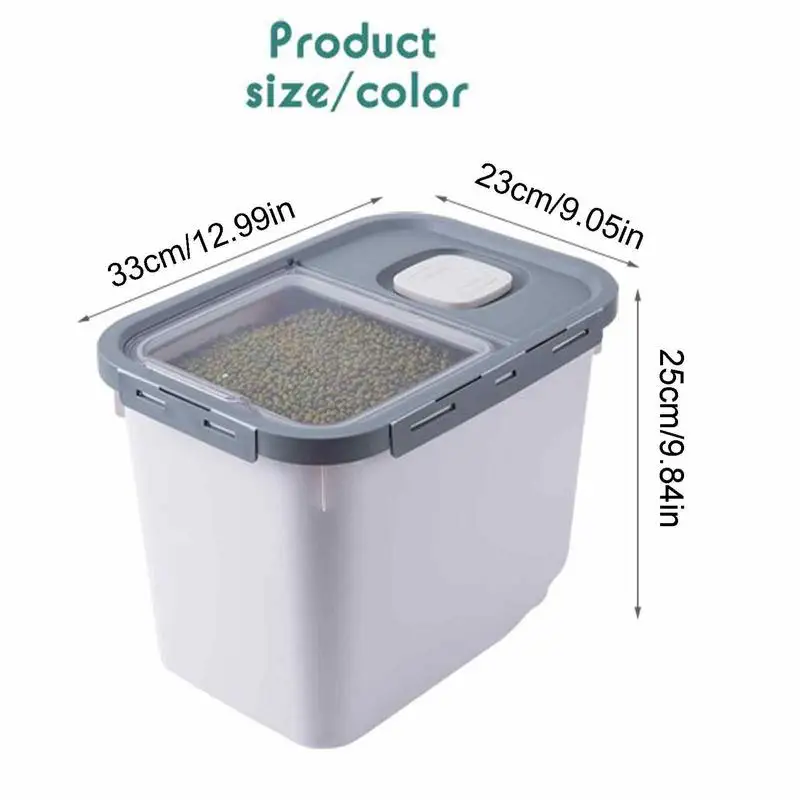 22lb Pet Food Storage Container Air Tight Dog Food Container Airtight Pet  Treat Rice Bin Dry Food Storage Moisture Proof Cat Pup - AliExpress