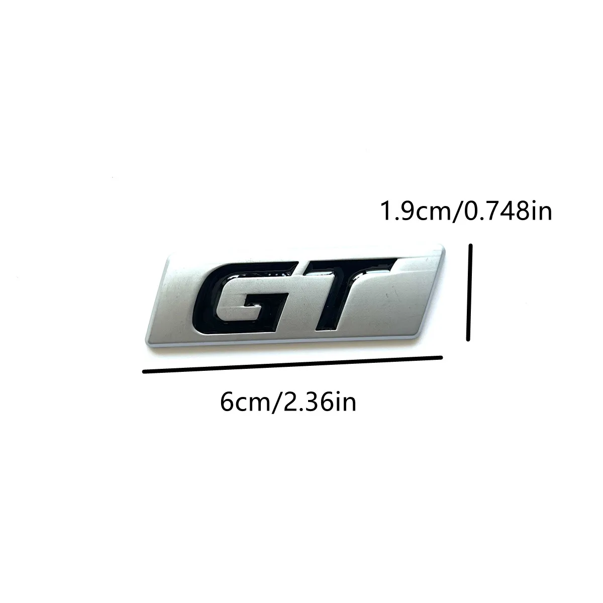 2-Pack Chrome Metal Turbo “T” Emblem Badges – For Car Trunk, Tailgate Decal Stickers-303144
