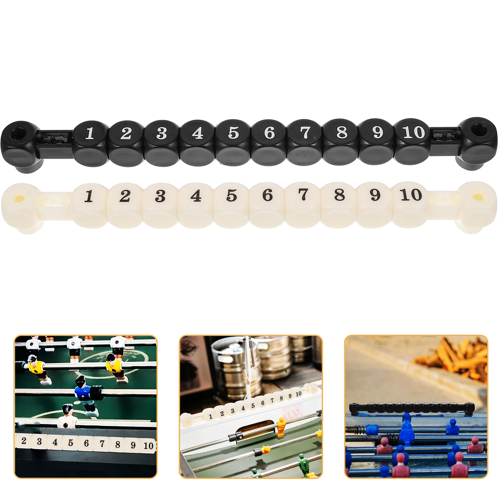 2Pcs Scorekeeper for Foosball Table Foosball Score Counters Table Score Keepers Scoring Markers 2pcs electronic finger counters ring counters handheld tally counters chanting buddha counters