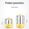 Home double-layer egg steamer all stainless steel multi-function egg steamer timed egg steamer egg steamer 6