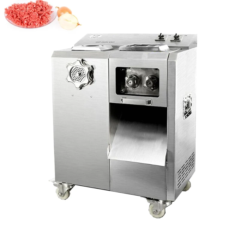 

Commercial Meat Grinder Vertical Enema Machine Stainless Steel Electric Meat Slicer Large-scale Meat Cutter Machine