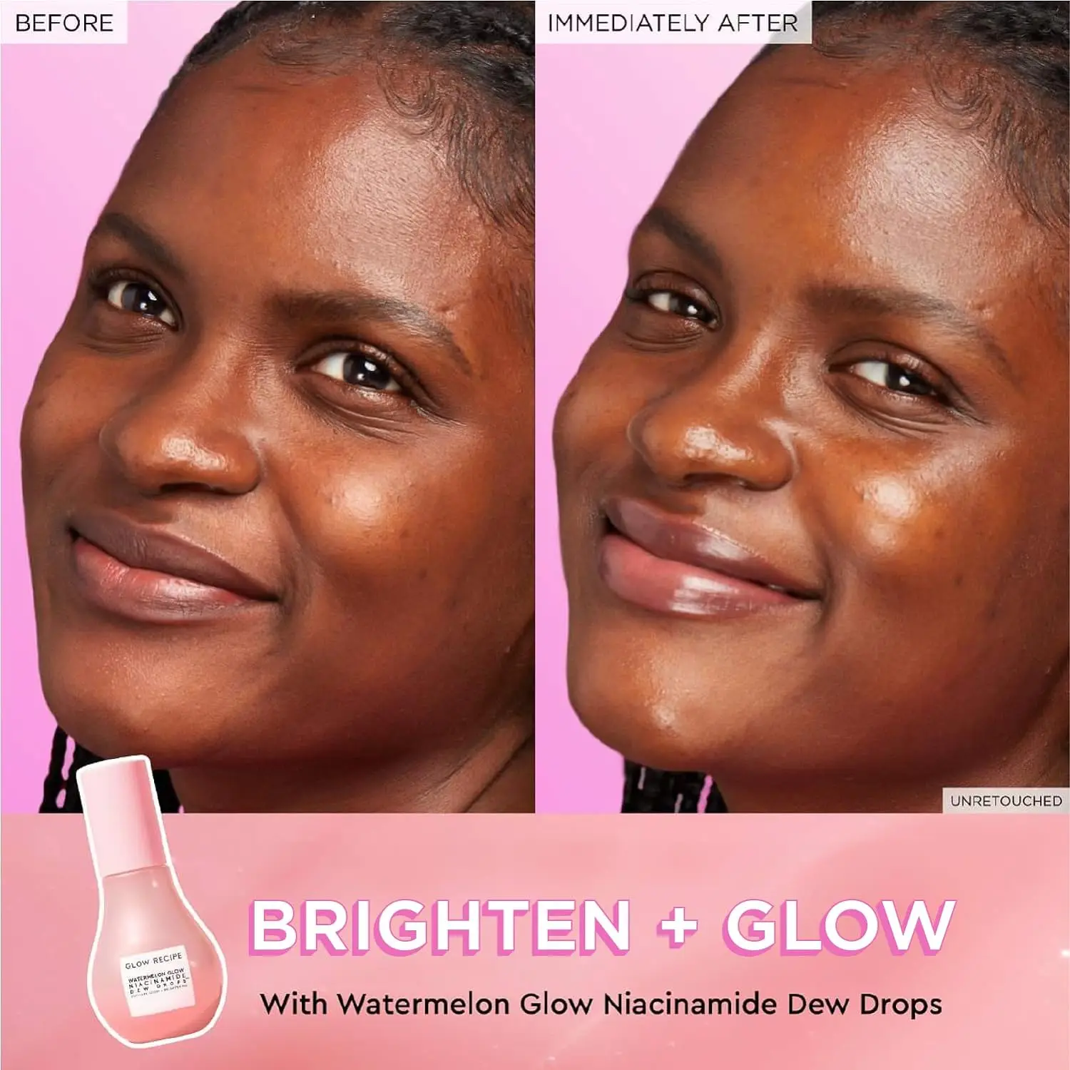 Glow Recipe Watermelon Glow Niacinamide Dew Drops Face Serum-Brightening Face Serums (40ml) facial serum