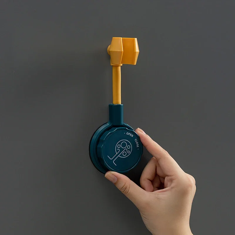 Bathroom Shower Bracket Suction Cup Base Universal Adjustment Shaking Head Rotating Shower Bracket Without Punching