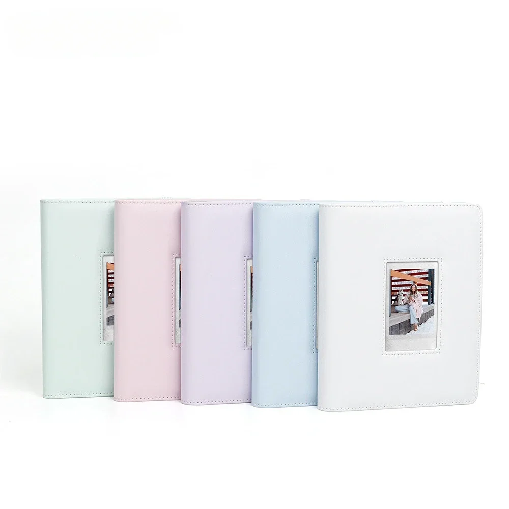 Rieibi Mini album fotografico a 96 tasche, portafoglio in pelle PU per fotocamera istantanea Fujifilm Instax Mini Evo/12/11/8/9/7s/25/70/90, album fotografico colorato brillante per Polaroid