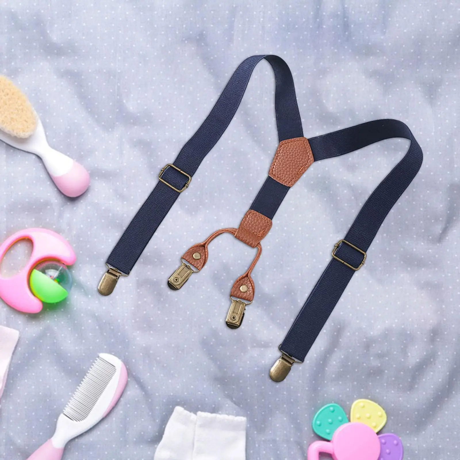 Kids Suspender Pants Suspender Heavy Duty with Strong Clips for Birthday Outfit