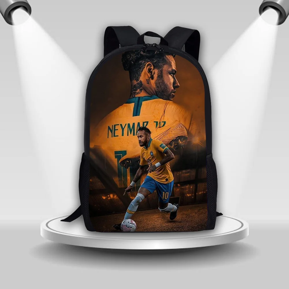 ShangYing's Store Mochila luminosa multifuncional Neymar JR jogador de  futebol Mochila estudante fãs do clube de futebol mochila para livros,  Estilo preto 1, free size, Computador portátil