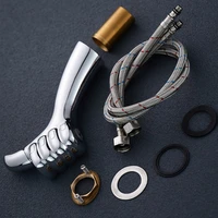 ใหม่ Creative Thumb ก๊อกน้ําห้องน้ําในครัวเรือนห้องน้ําทองเหลืองโบราณอ่างล้างหน้าก๊อกน้ําร้อนและเย็น 5