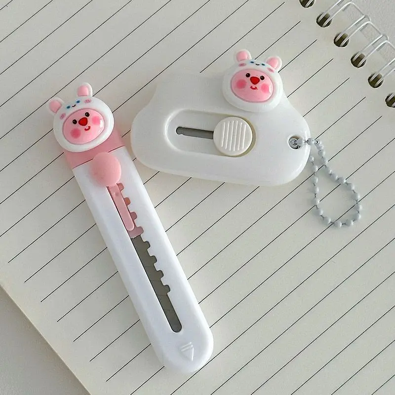 Cartoon Mini Utility Knife 1pc Personalized Gift Handcrafted Cardboard Cutter Letter Opener for Students and DIY