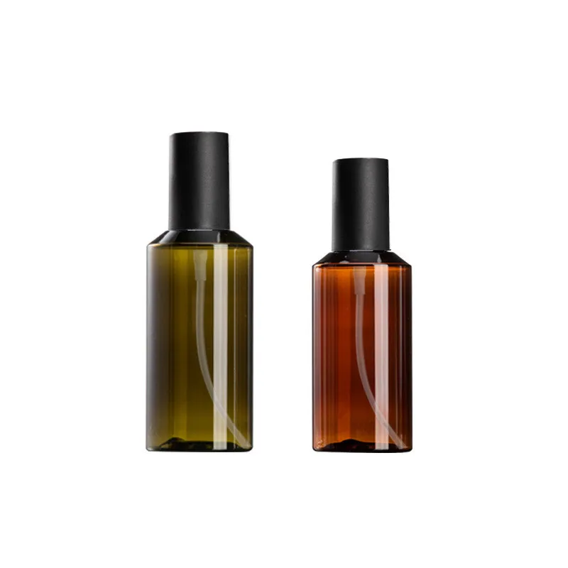 100/150/200/280ml Refillable Bottles Clear/Brown Plastic Perfume Atomizer Mini Empty Spray Bottles Portable Travel Accessories