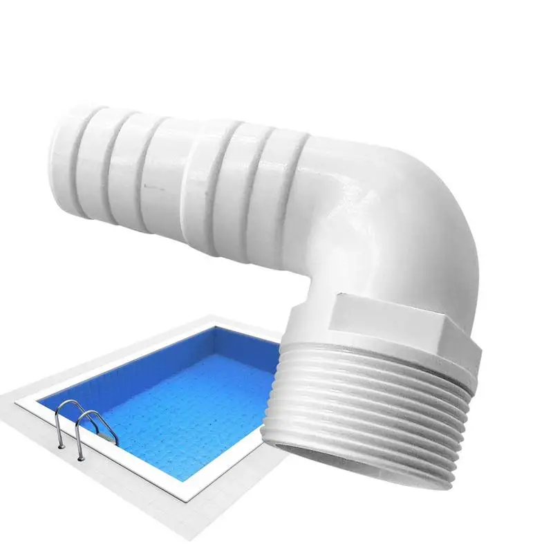 

Skimmer Vacuum Adapter Elbow Universal 90-Degree Combo Hose Adapter Lightweight Multifunctional Pool Maintenance Accessory