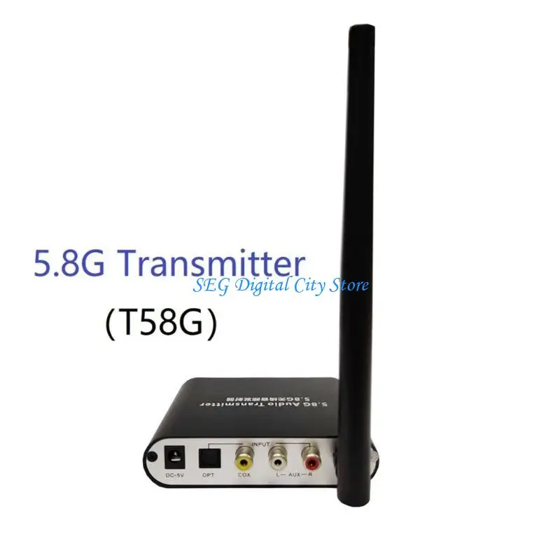 U75B 무선 사운드 어댑터 송신기 광 동축AUX USB 전력 증폭기 2x40W