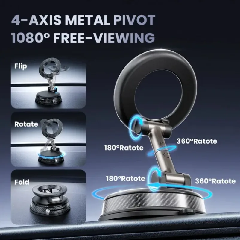360° Rotation Vacuum Magnetic Car Phone Holder iPhone 12-17 Series