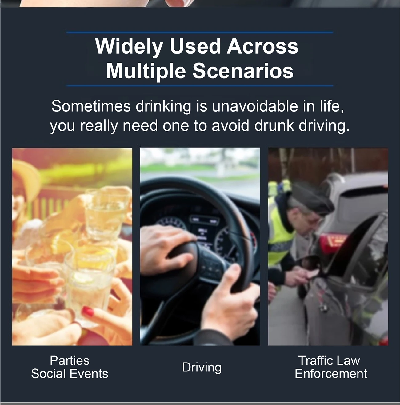 RD930 Portable Breathalyzer Alcohol Tester Police Grade BAC Detector LCD Voice A