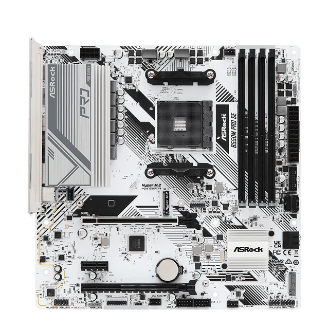 Asrock-Carte mère AMD B550, RAM DDR4 128 Go, PCI-E 4.0 M.2 SATA III