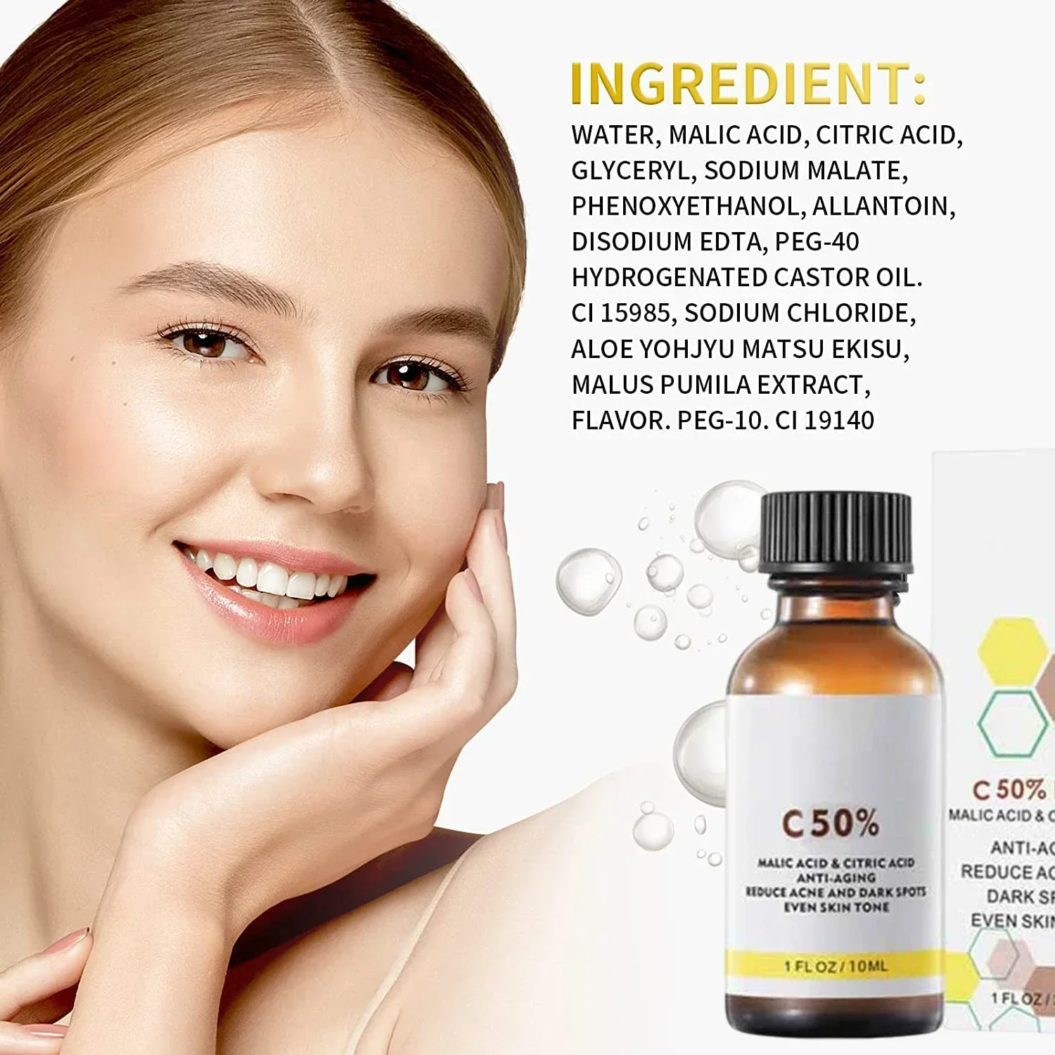 Acid Peeling Serum Chemical Exfoliant Peel for remove Face Dark Skin Spots Whiten Lighten Melanin Peeling Solution Skin P bleaching skin care set