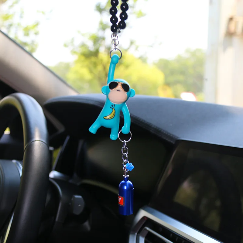 Auto Anhänger Hängen Affe Auto Innen Ornamente Dekoration Rückspiegel  Zubehör Für Auto Ornament - AliExpress