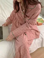 Women's Soft Long Pajamas Autumn Spring Seasonal Cotton Blend Comfortable Spwear Home Wear Suitable for Outdoor - Image 4