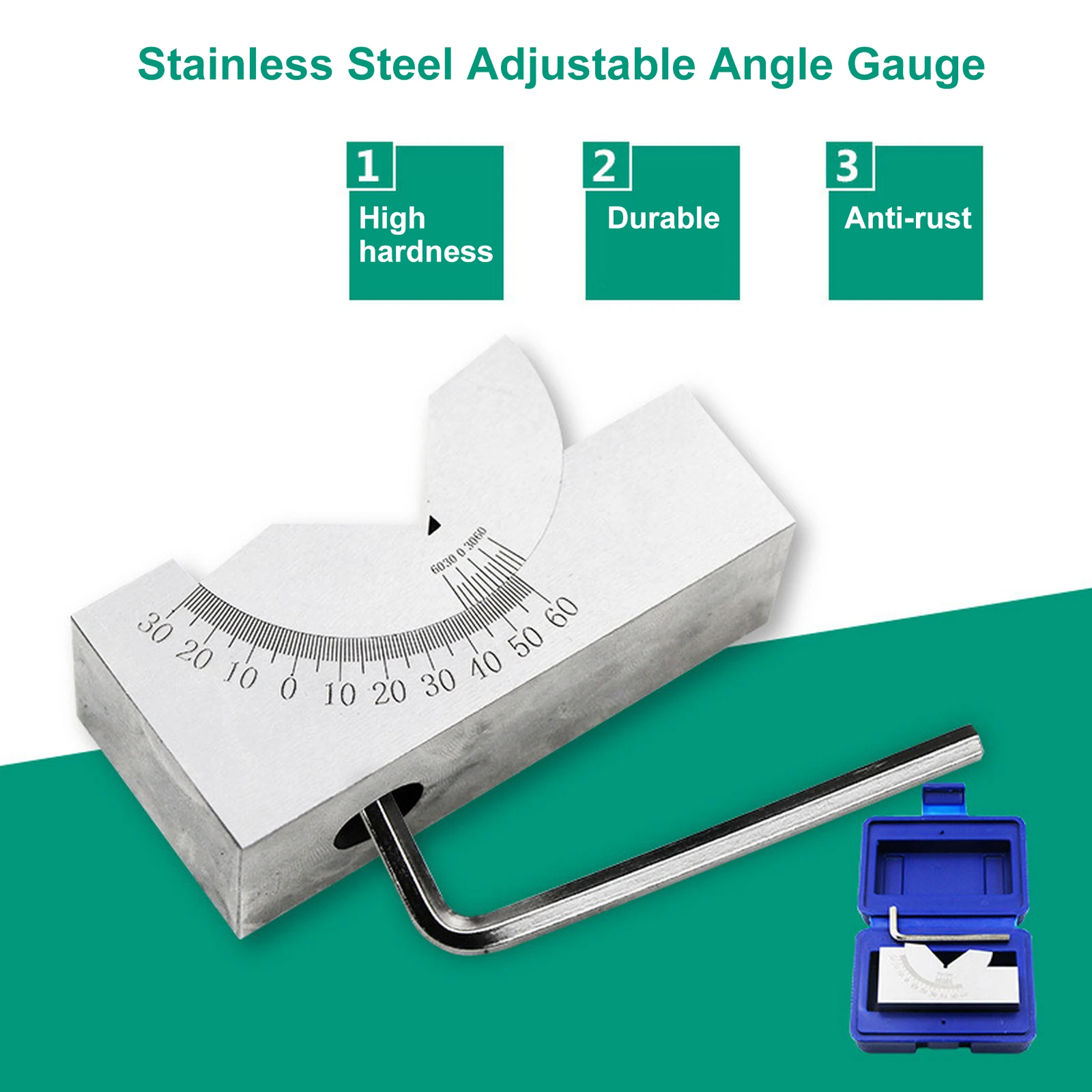 StainlessSteelPrecisionMicroAdjustableAngleVBlockMillingSetup