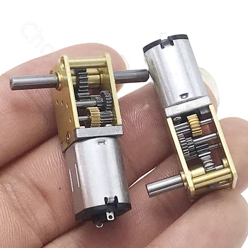 DC 3V 6V 12V mikrosilnik przekładniowy niska prędkość metalowa skrzynia biegów reduktor N20 silnik elektryczny 4 7 8 13 15 16 26 27 30 34 53 60 63 - 381 obr/min