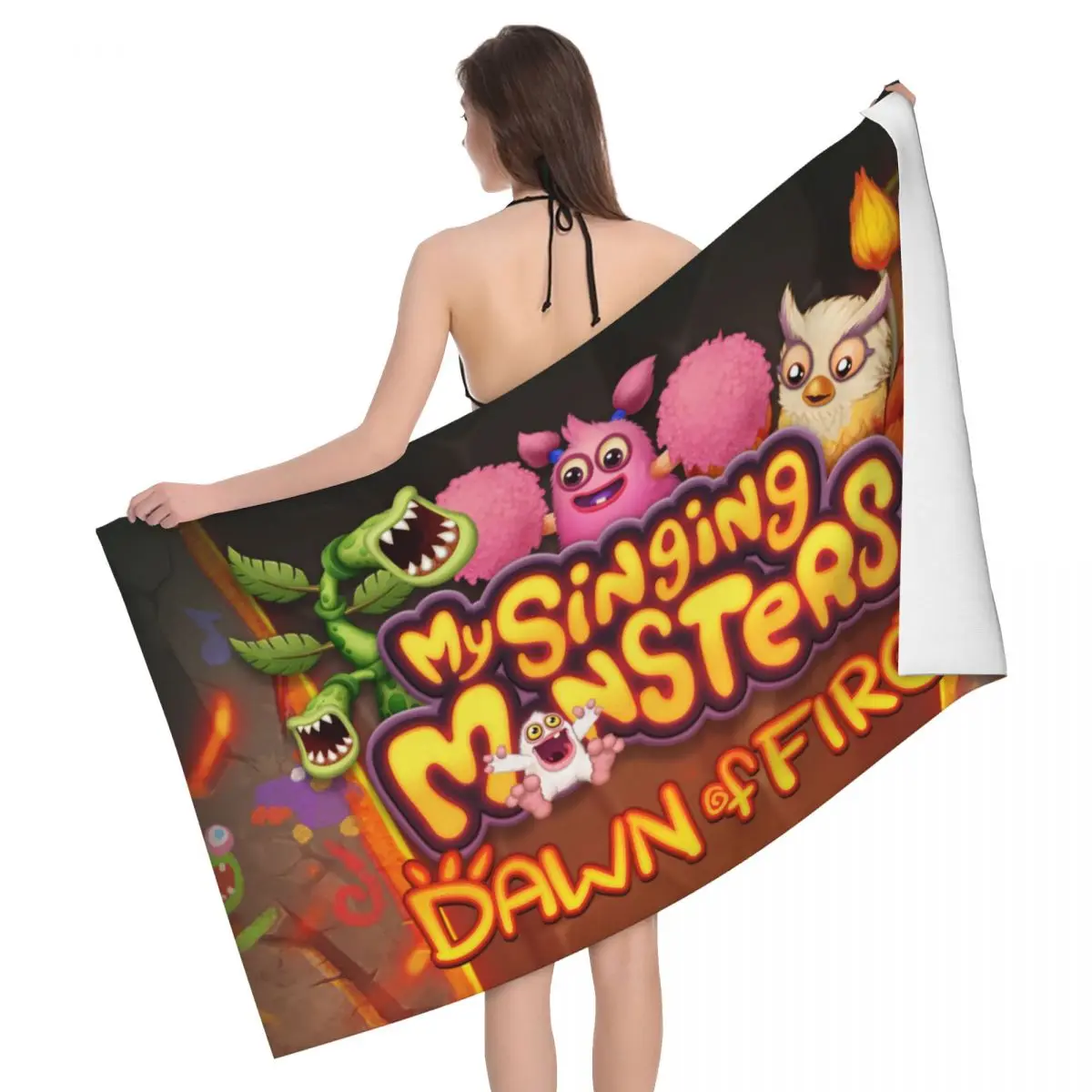 My Singing Monsters Videogioco Asciugamano Da Bagno Da Spiaggia In Microfibra Assorbente Asciugatura Rapida Dawn Of Fire Bagno Asciugamani Da Sauna