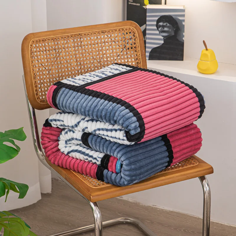 New grid style multifunctional magic velvet printed blanket can be used as bed sheets, nap blankets, pet blankets 2