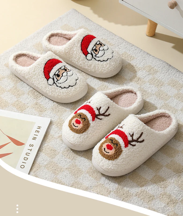 Women's Plush Adjustable Winter Summer Outdoor Bedroom Comfortable Breathable Memory Foam Slippers_voghion.com