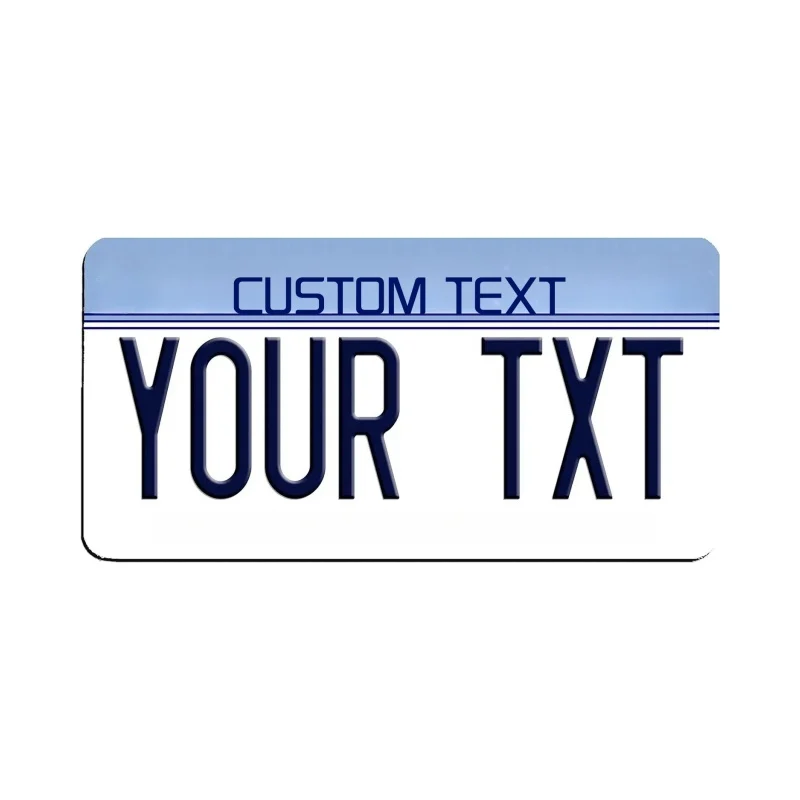 Customizable 12x6 Inch U.S. License Plate with Personalized Text