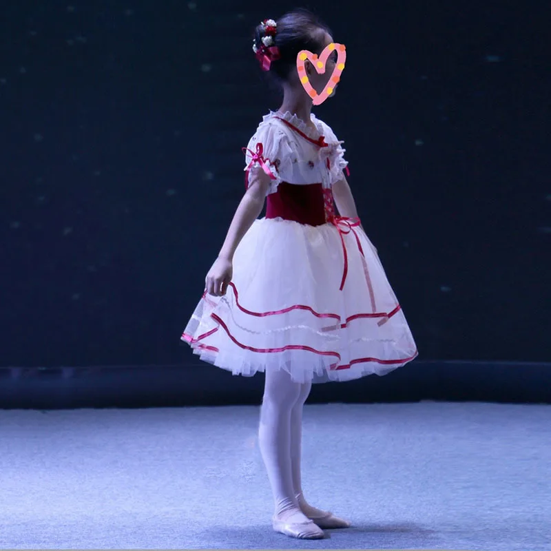 2022 Professional Romantic Tutu Long Tulle Tutus Ballet Dress Women Girls Ballerina Party Dress Children Ballet Dance Costumes