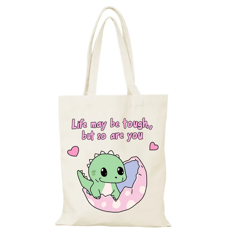 Cartoon Canvas Einkaufstasche Freizeit Niedliche Dame Taschen Handtaschen Damen Einkaufstasche Eco Shopper Strand Stoff Handtasche Schulter die Neue – Detail 10