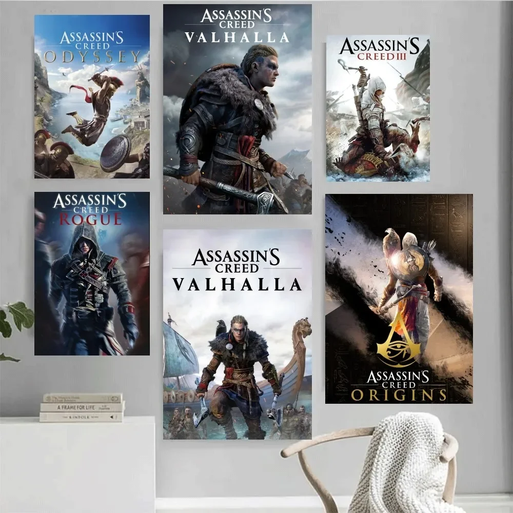 A-Assassins C-Creeds Poster Home Office Parete Camera Da Letto Soggiorno Cucina Decorazione Pittura