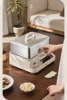 Through-steaming electric steamer stainless steel household multi-layer large-capacity integrated pot steamer steamer 2