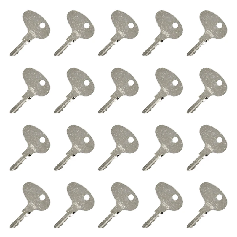 20 PCS Ignition Keys 12343 123243 912-0514920 Compatible with Mitsubishi BD2 Series Dozers Compatible with Kubota Older M