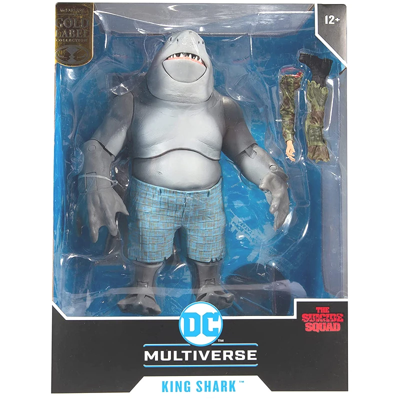 Mcfarlane toys the suicide squad king shark gold label megafig action figure Clearance