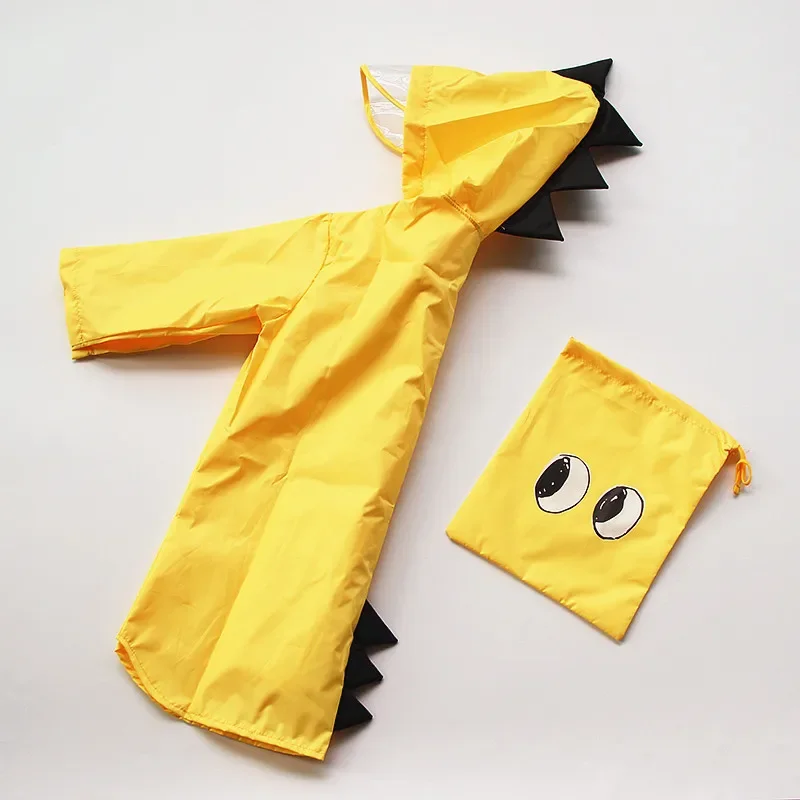 Raincoat Poncho Cute Dinosaur Polyester Baby Outdoor Waterproof Rain Coat Children Impermeable Poncho Boys Girls Rain Jacket