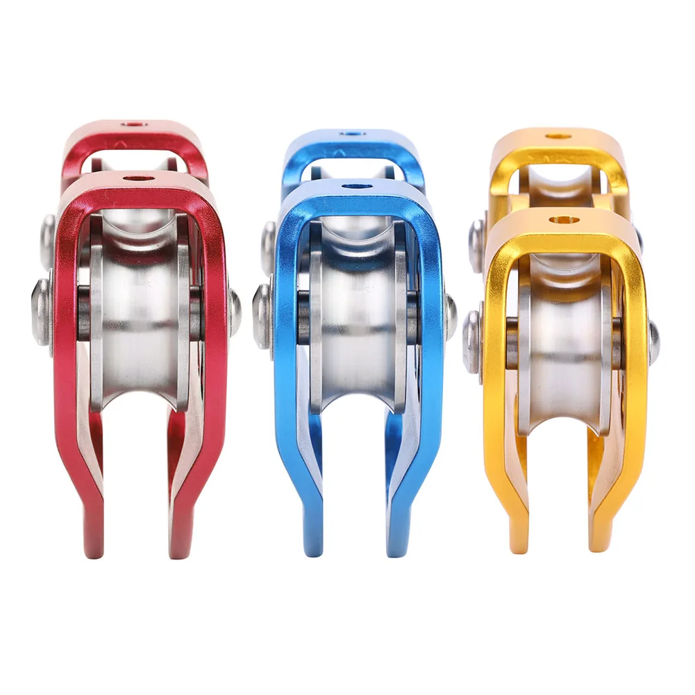 30KN Aluminum Climbing Pulley 4