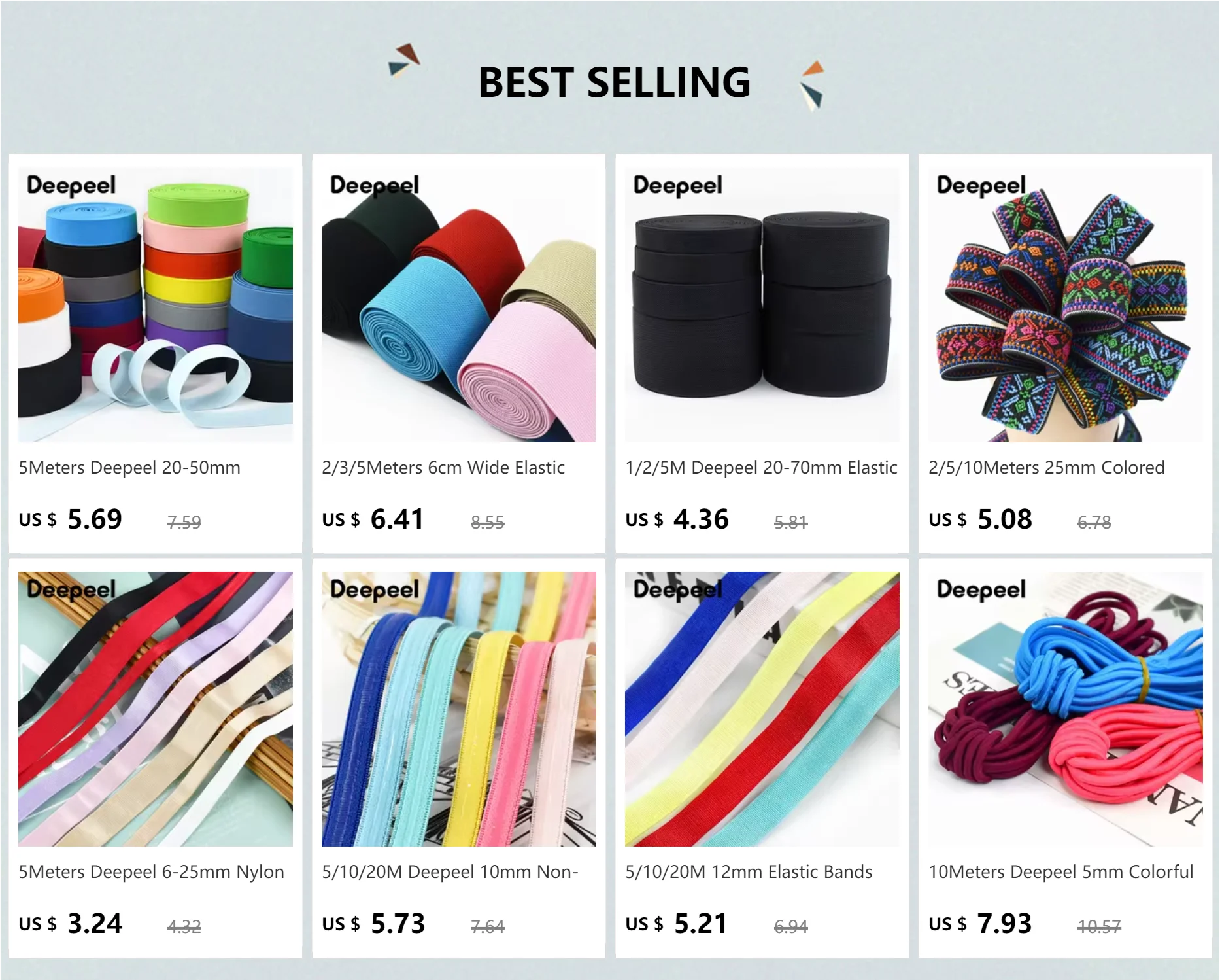 Description Picture 2 of item5/10/20M 5mm Round Elastic Rope Colorful Stretch Rubber Band for Hair Clothes Bags Hat Elastics Cord DIY Sewing Accessories