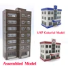 1:87 Scale Diorama Buildings Model Police Station Hospital Office Architectural Model Collection Gift Toy 1