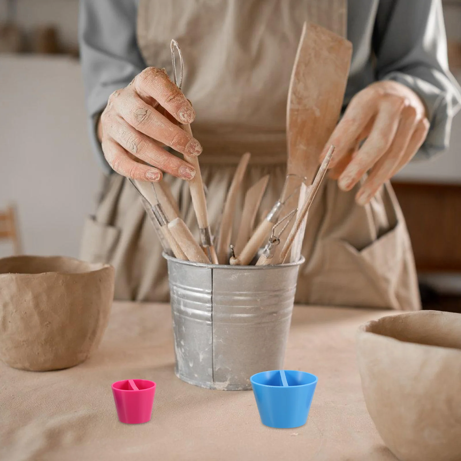 3 Pcs Painting Cone Pottery Vase Shaping Molds Clay Kit Rim Tool DIY Tools Household