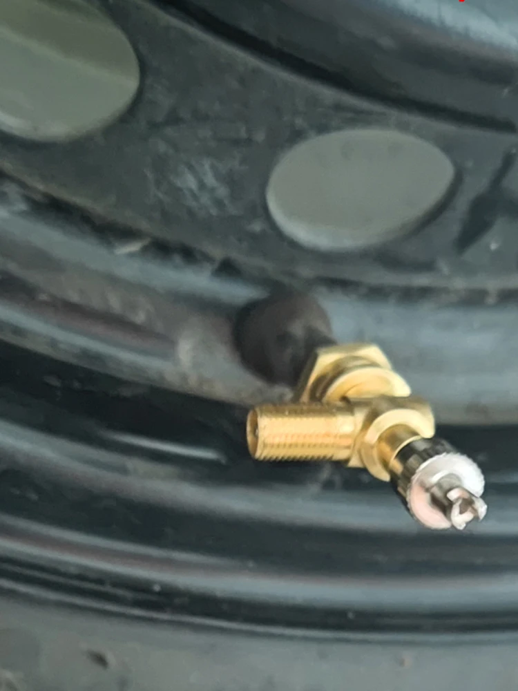 TPMS 밸브 티 어댑터, 순수 구리 오토바이, 3 방향 밸브 스템 포트, 3 방향 타이어 압력 게이지 커넥터, 자동차 타이어 액세서리
