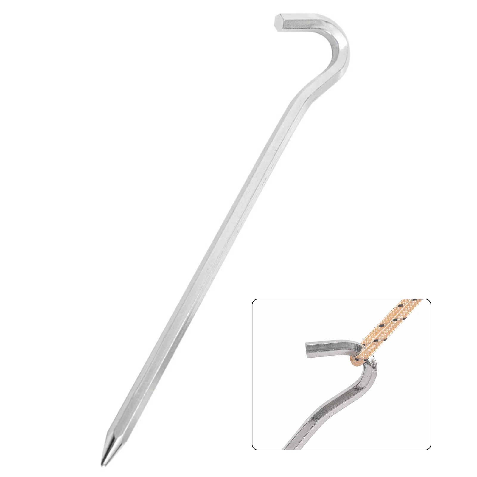 

Aluminum Alloy Tent Stakes Pegs Easy to Install Durable Camping Tent Nails Stake for Indoor and Outdoor Activity Use EIG88