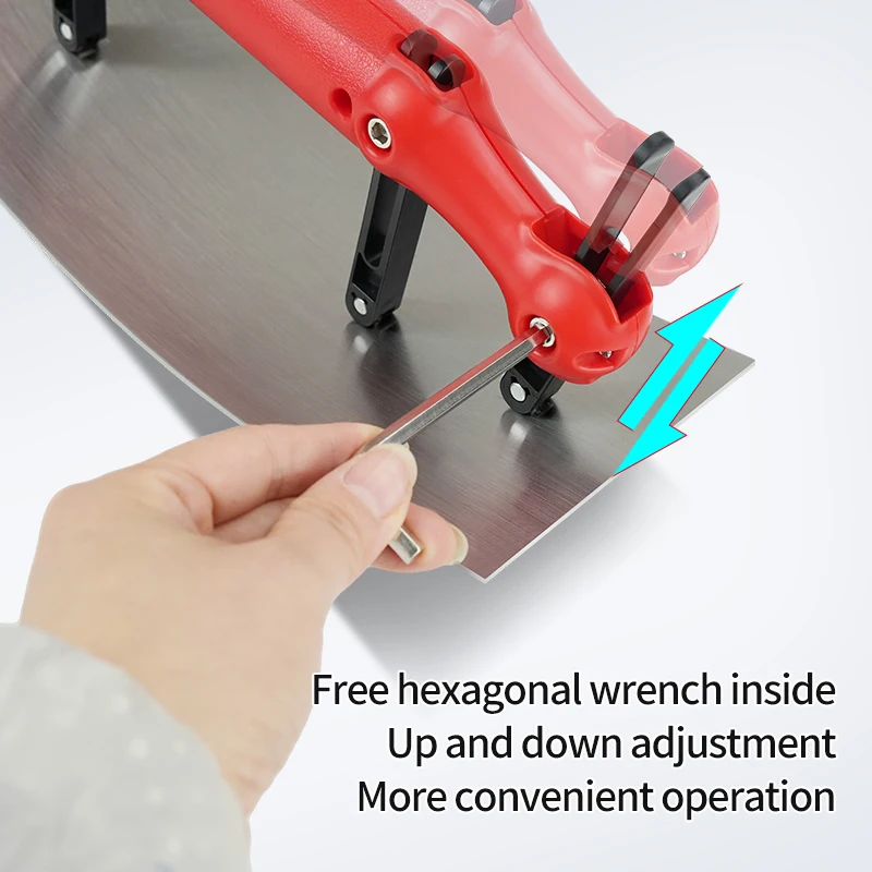 1Pc Adjustable High-Carbon Steel Curved Trowel for Drywall Skimming, Wall Smoothing, and Putty & Mortar Applications 5