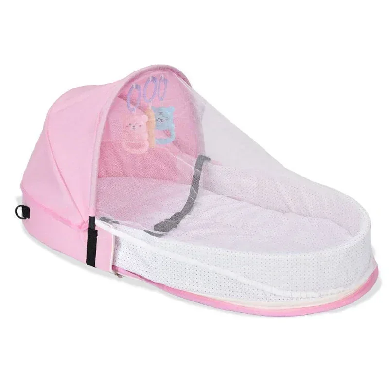 Portable folding and crush-resistant bassinet For newborn babies Isolation Bionic For outings and travel Infant bed