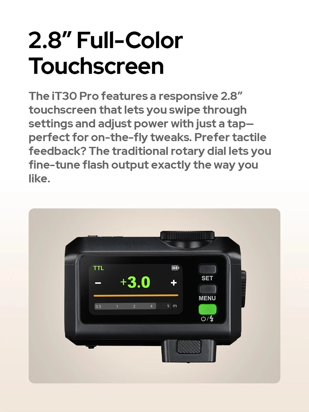 Godox iT30Pro iT20 iT22 C/N/S/F/O Touchscreen Pocket Flash TTL 2.4G Wireless Cam