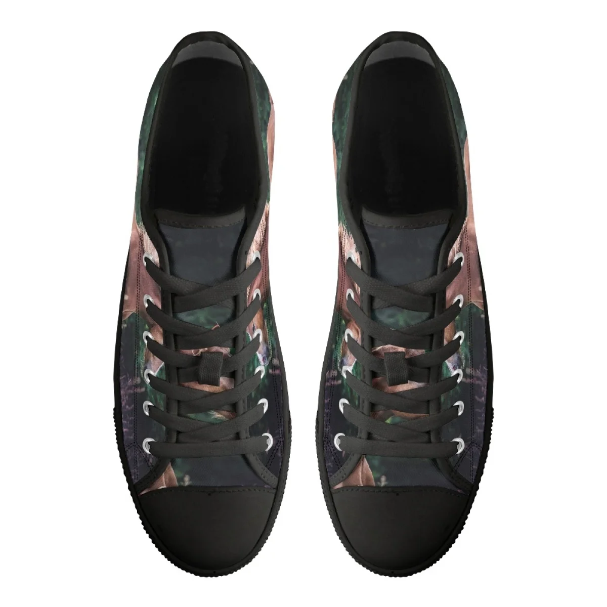 Women's Casual Flat Shoes Summer Fall Classic Low Top Canvas Shoes For Students Fashion Art Running Horse Print Outdoor Sneakers