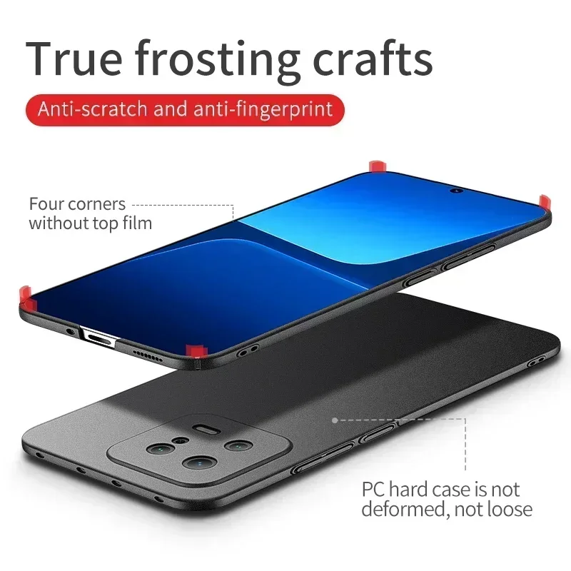 Xiaomi Mi 13T Shockproof Lightweight Ultra Slim Matte Hard PC Case