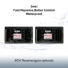 INJORA 2.4GHz Remote Control 6CH Digital Radio Transmitter with Gyro Receiver for 1/8 1/10 RC Car Boat Tank Crawler SCX10 3