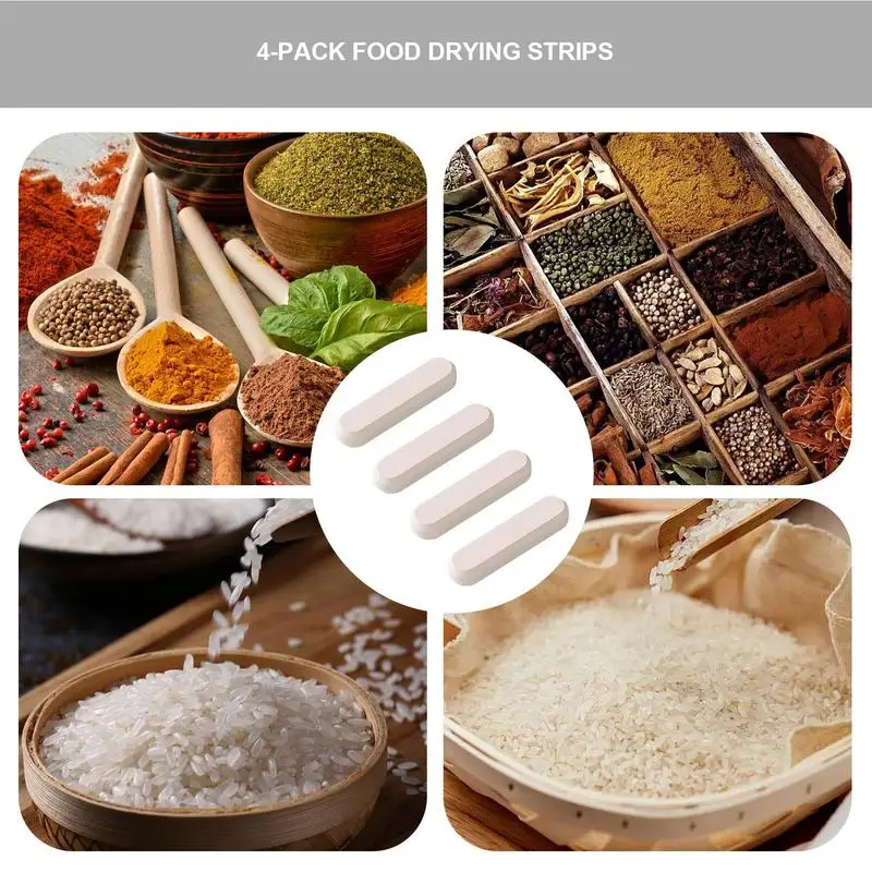 4PCS Diatomaceous Earth Stick Multi-Purpose Moisture-Absorbing Drying Stick Portable For Food Seasonings Tea Pet silica gel desiccant,moisture absorber bag,moisture absorber,moisture absorbing bag