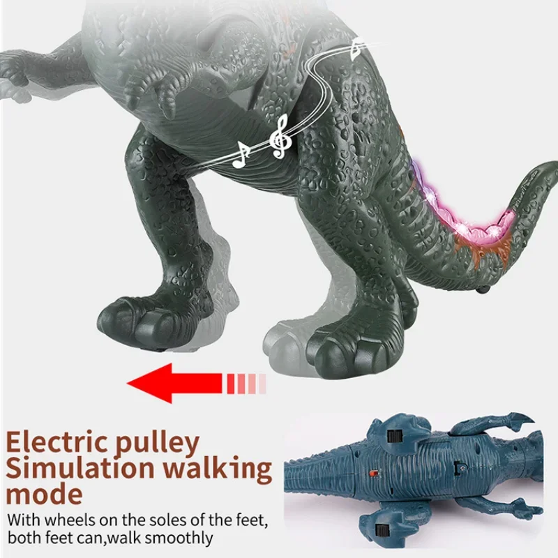 2.4G RC Dinosaur world RC Velociraptor Toy Electric Walking dragon Toys For Children Christmas Gifts  toys for children 4
