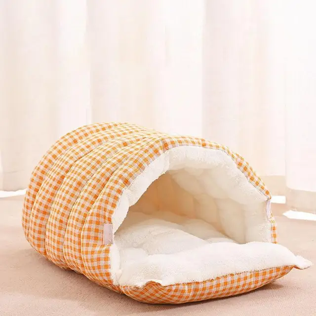 Cat Nest Four Seasons Universal Removable And Closed Cat Bed Winter Dog Nest Warm Sleeping Bag With Thick Velvet Pet Supplies 4
