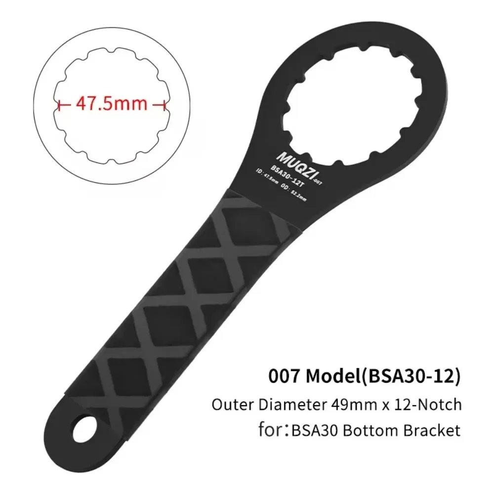 Durable Aluminum Alloy Soft Grip Bottom Bracket Wrench